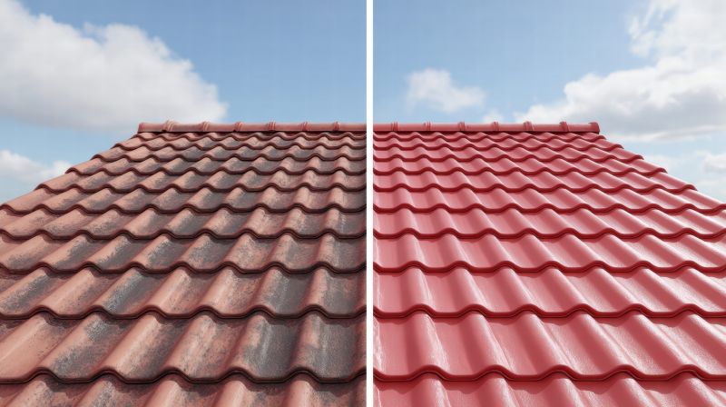 Tile Roof Soft Washing detail