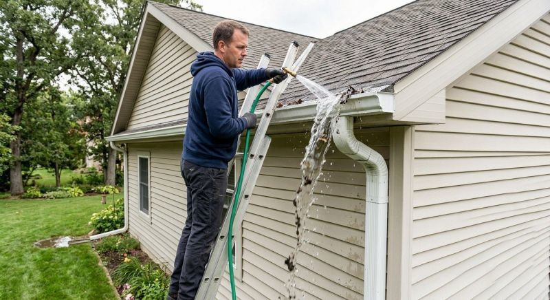 Gutter Downspout Unclogging in Frederick, MD
