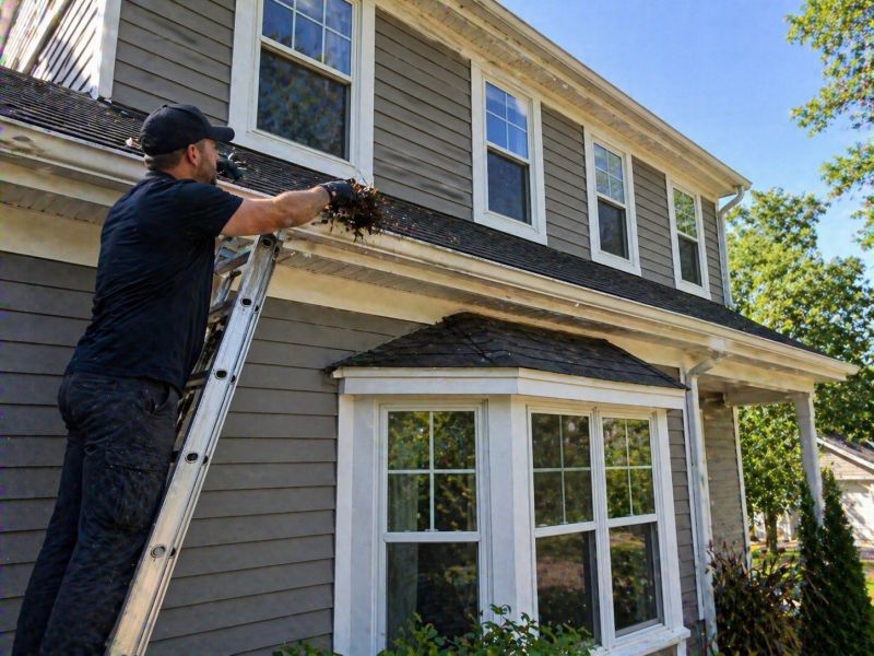 Gutter Pine Needle Removal in Monmouth County, NJ
