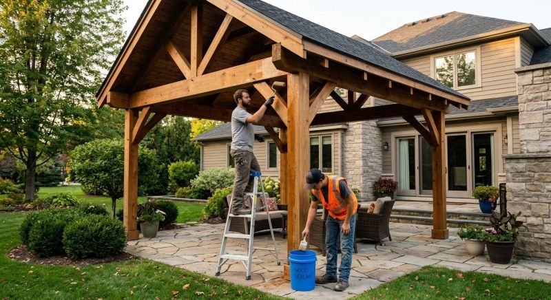 Pergola Sealing in Alpharetta, GA