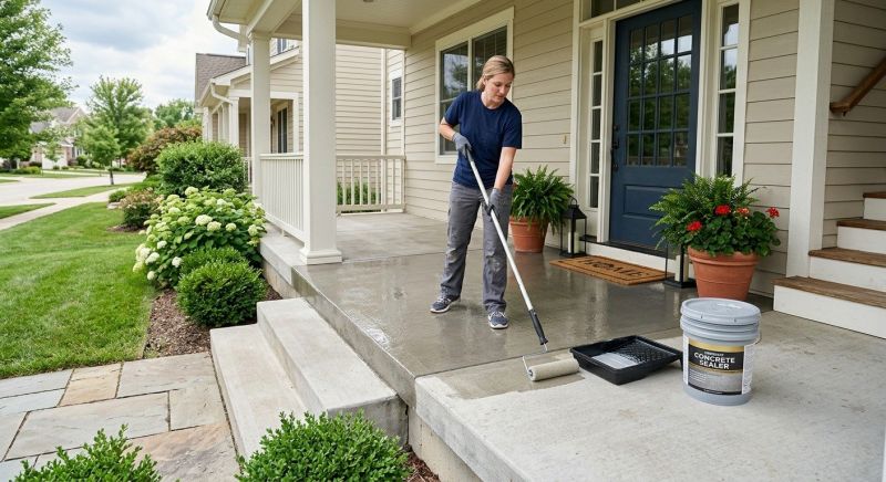 Porch Concrete Sealing in Alpharetta, GA